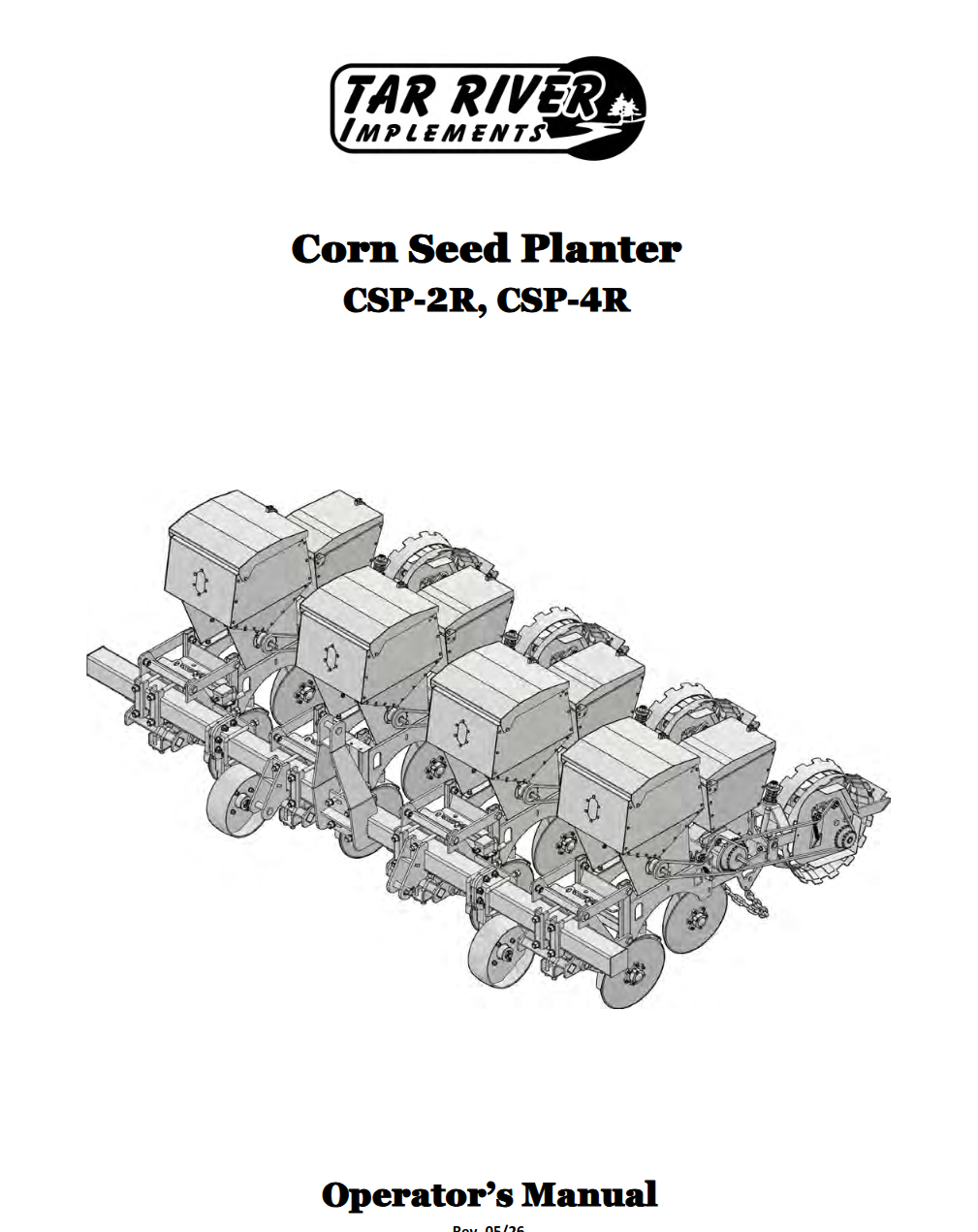 CSP Corn Seed Planter Manual