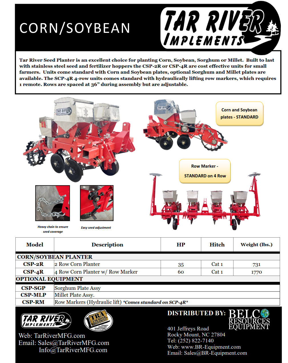 Corn Soybean Planter Literature