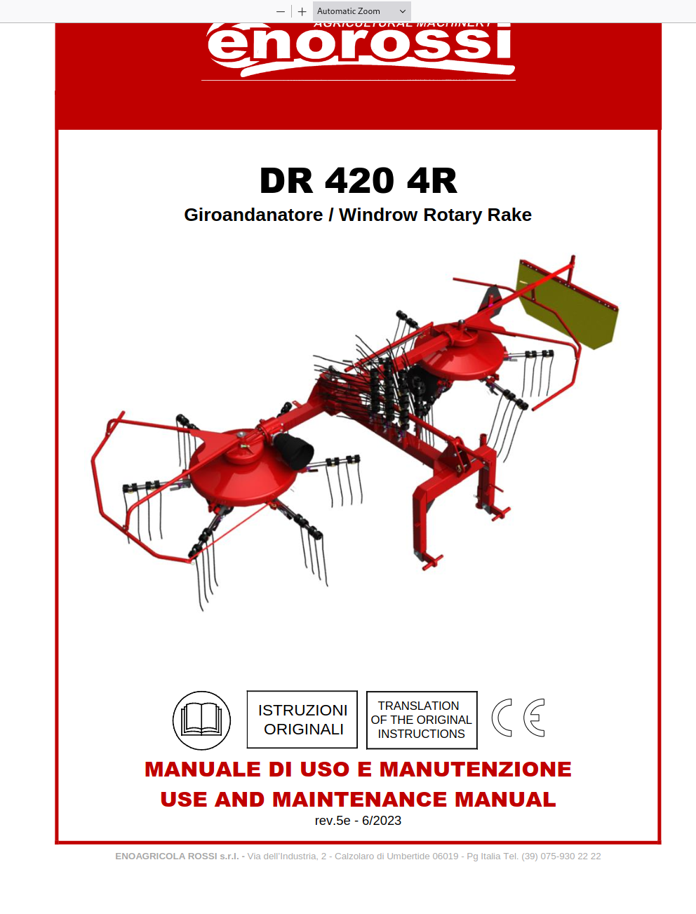 DR 420 UM + SP - rev.5e ita + ing