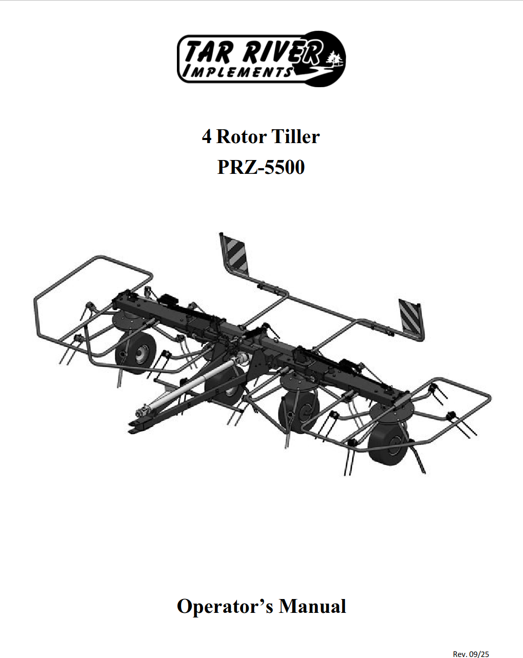 PRZ-5500 Hay Tedder Manual_0