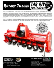 NEW Rotary Tiller Literature